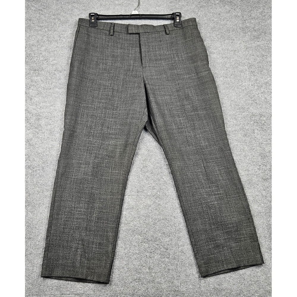 Banana Republic Slim Fit Gray Textured Dress Pants Trousers 36x30 Mens
